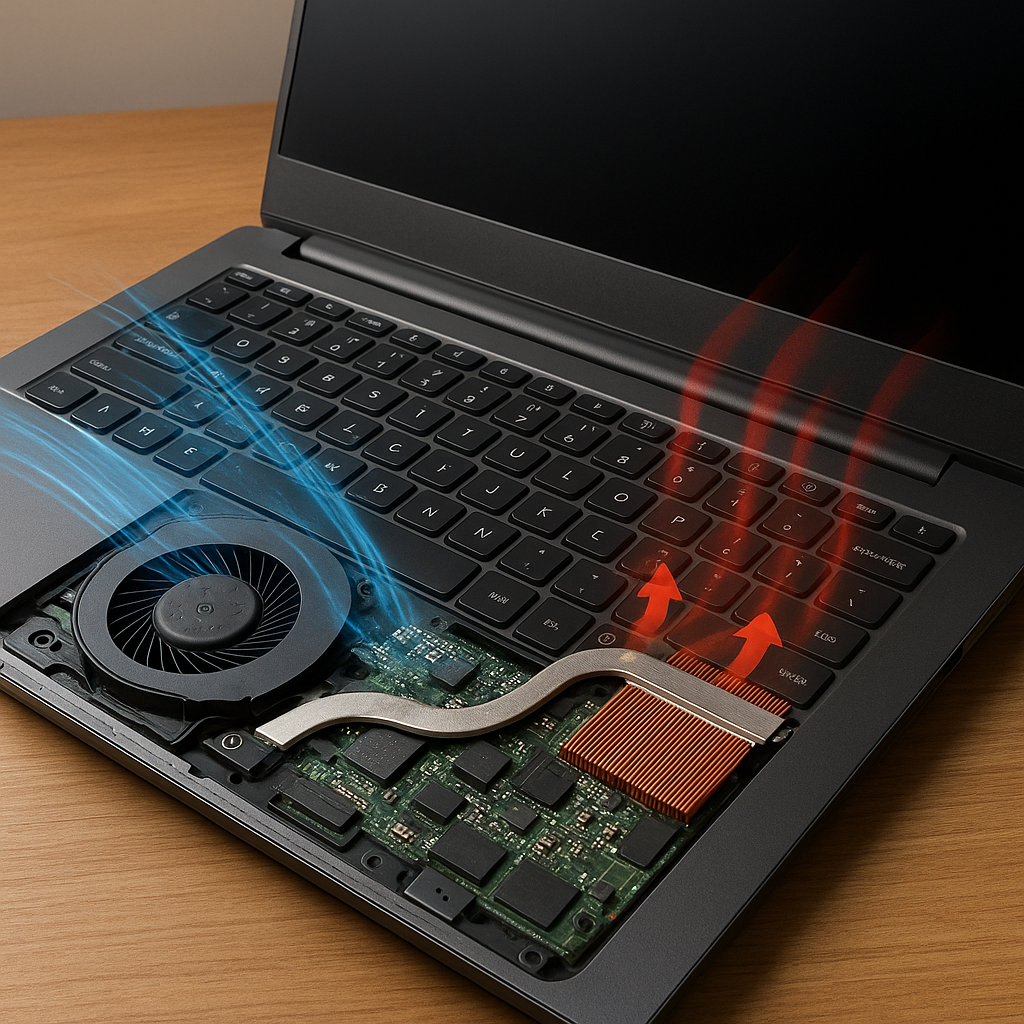 Jak działa system chłodzenia w laptopach i jak zapobiegać przegrzewaniu.