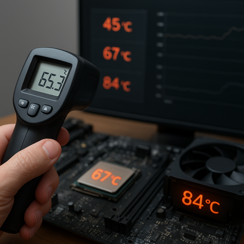 Jak odczytywać temperatury komponentów i co oznaczają.