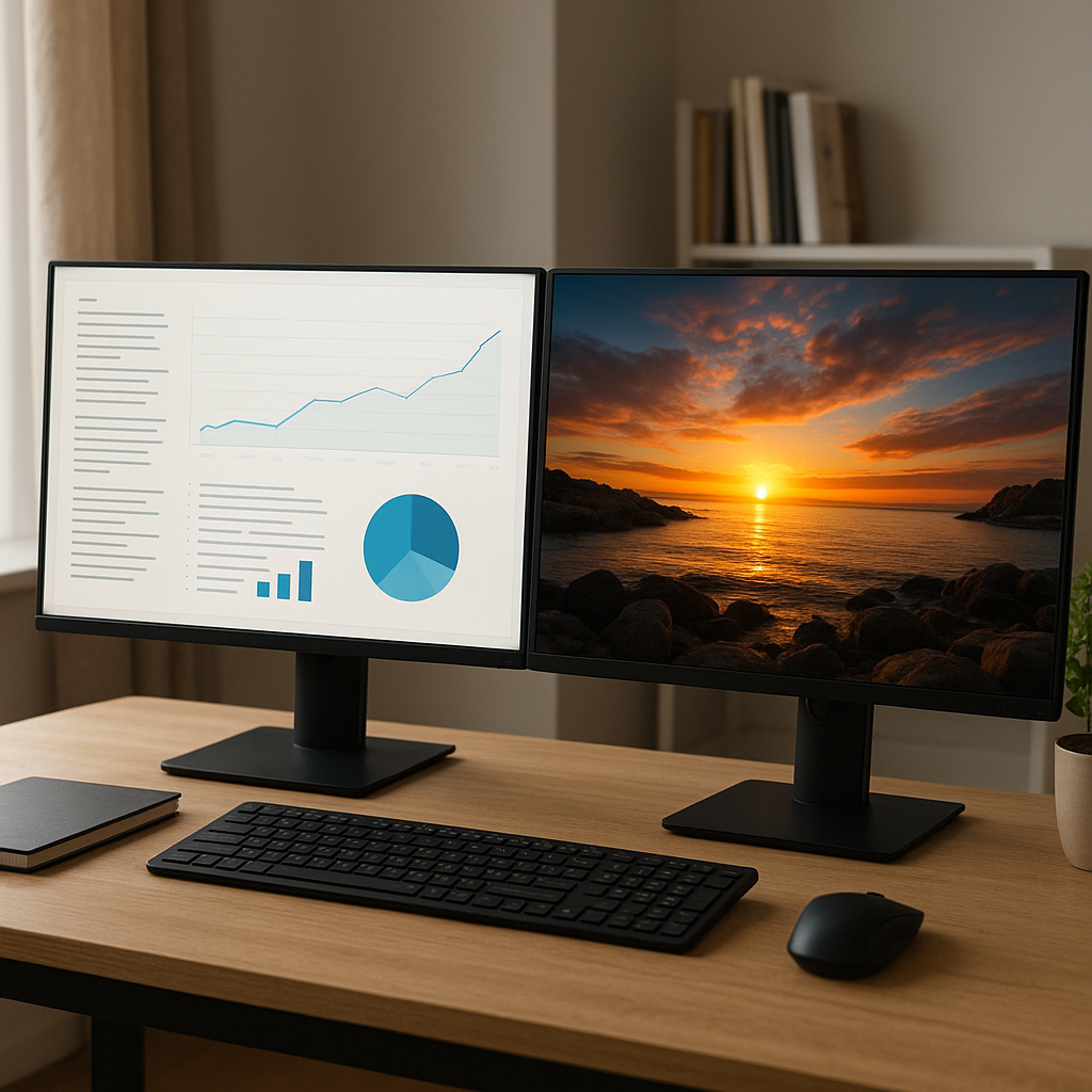 Jak skonfigurować dwa monitory – praca i rozrywka w duecie.