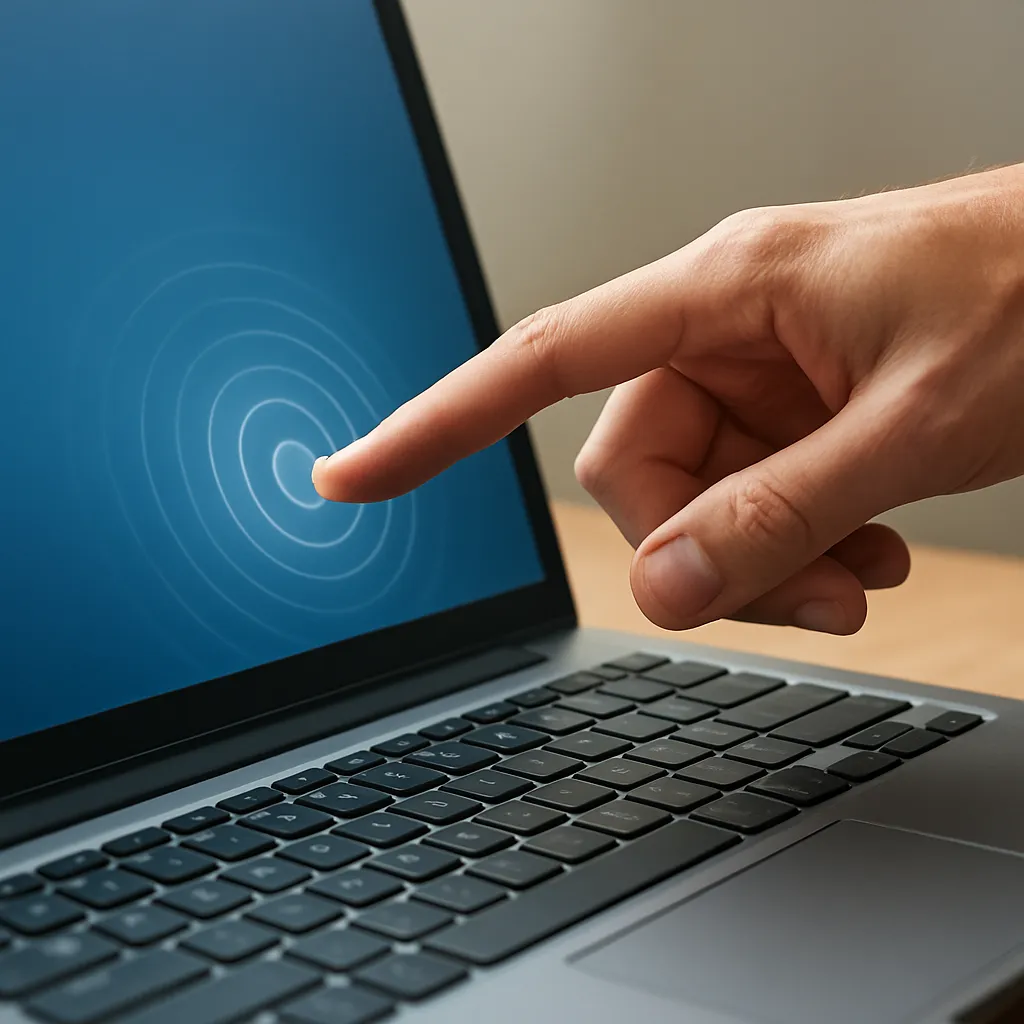 Jak działa ekran dotykowy w laptopie.