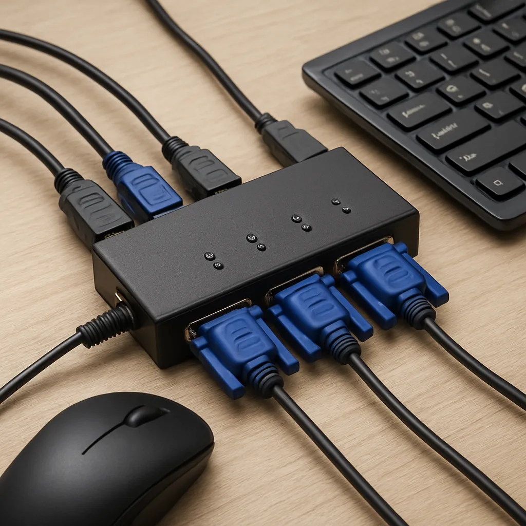 Co to jest KVM switch i jak z niego korzystać.