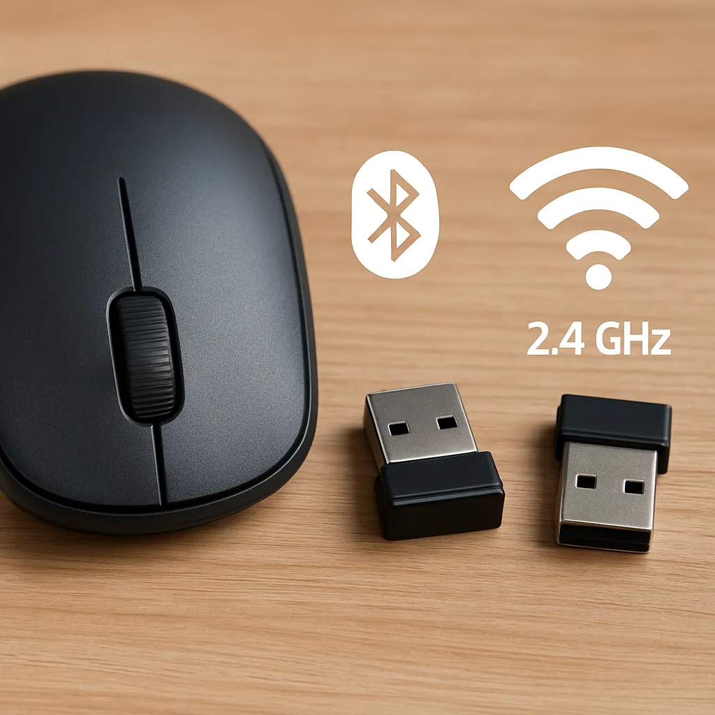 Jak działa mysz bezprzewodowa – różnice między Bluetooth a 2.4 GHz.